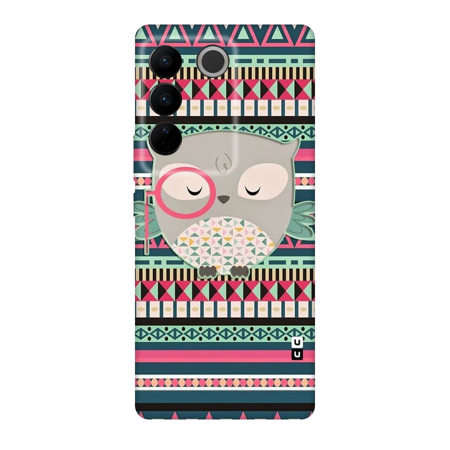 Owl Cute Pattern Original Polycarbonate Back Case for Vivo V27