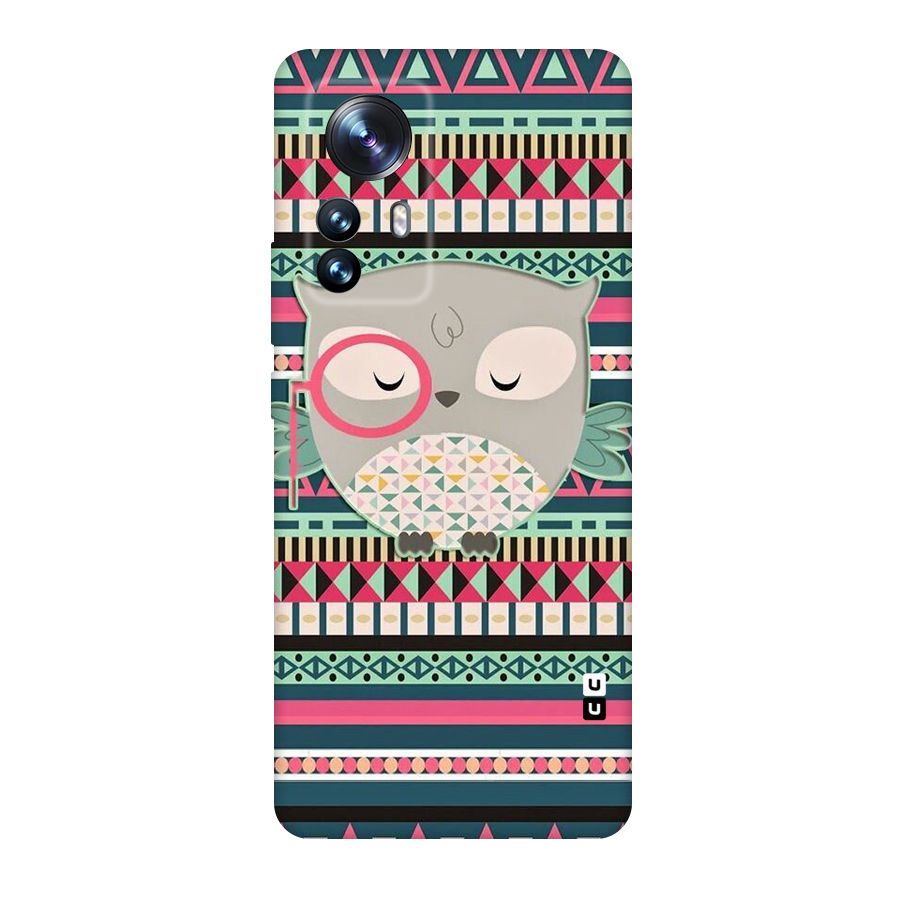 Owl Cute Pattern Original Polycarbonate Back Case for Xiaomi 12 Pro