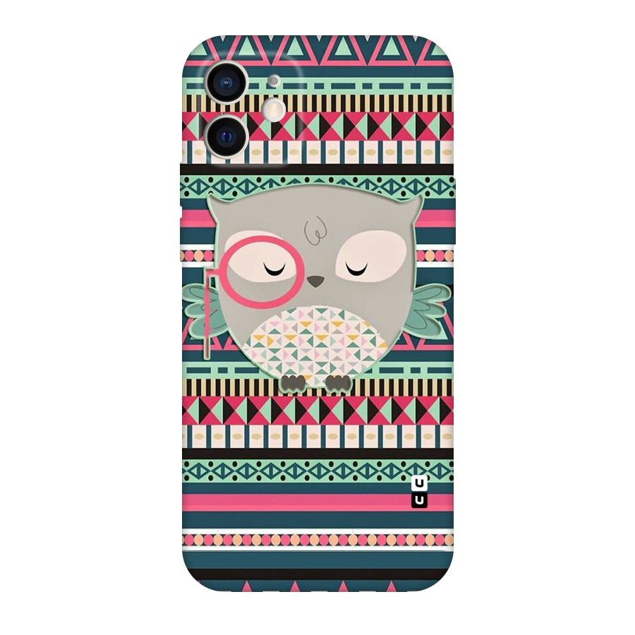 Owl Cute Pattern Original Polycarbonate Back Case for iPhone 12