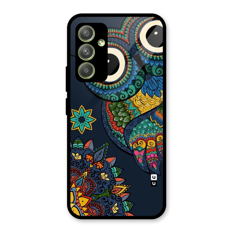 Owl Eyes Glass Back Case for Galaxy A54