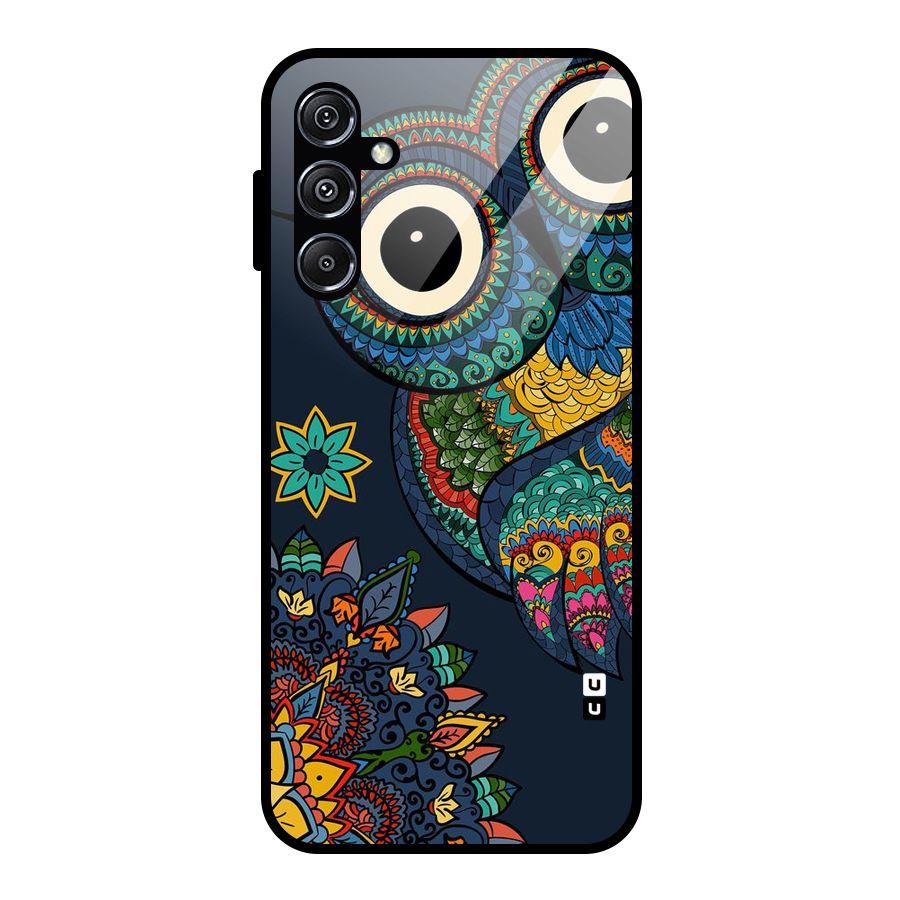 Owl Eyes Glass Back Case for Galaxy M34 5G