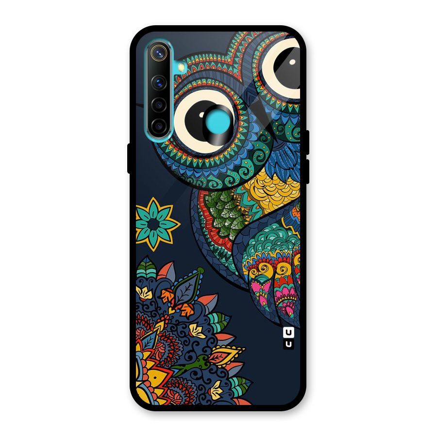Owl Eyes Glass Back Case for Realme 5