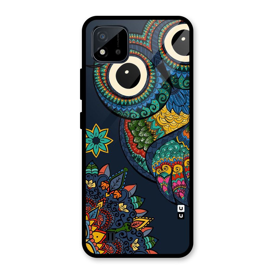 Owl Eyes Glass Back Case for Realme C11 2021