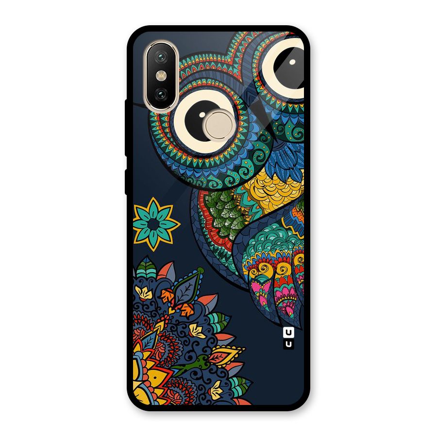 Owl Eyes Glass Back Case for Redmi A2