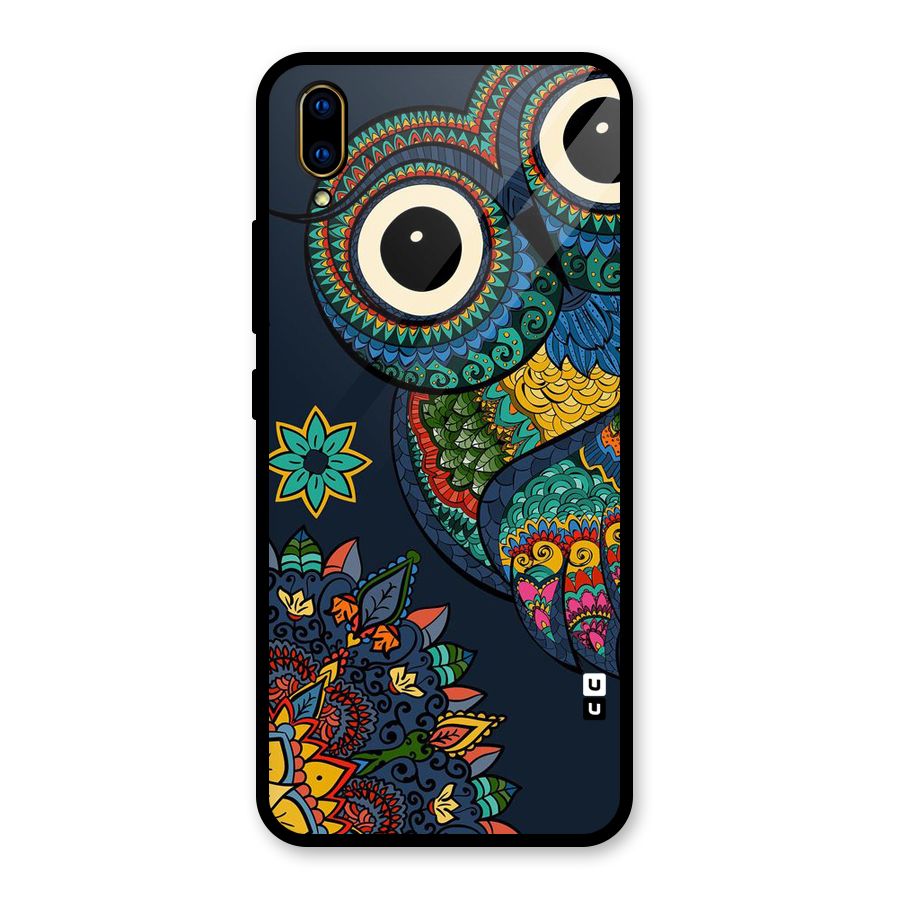 Owl Eyes Glass Back Case for Vivo V11 Pro