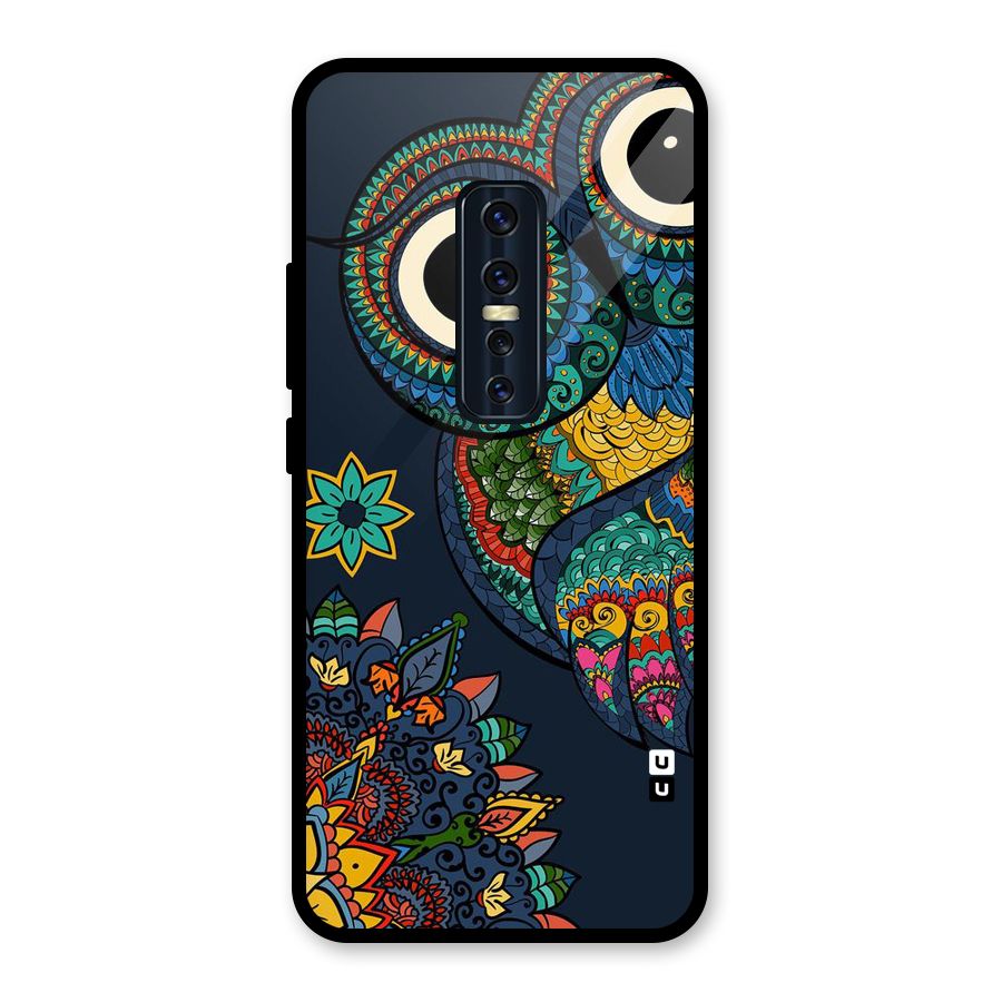 Owl Eyes Glass Back Case for Vivo V17 Pro