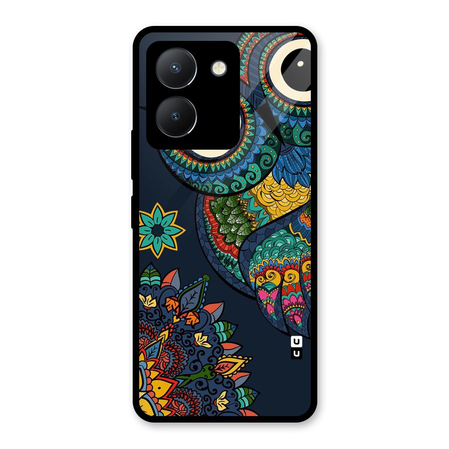 Owl Eyes Glass Back Case for Vivo Y36