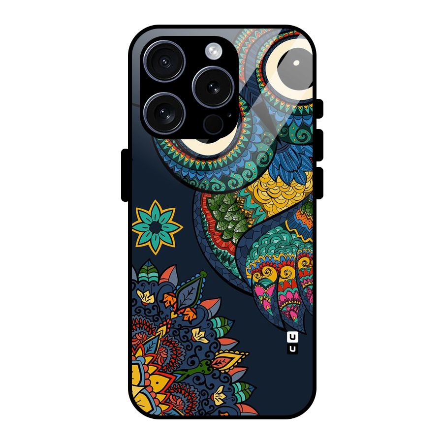 Owl Eyes Glass Back Case for iPhone 15 Pro