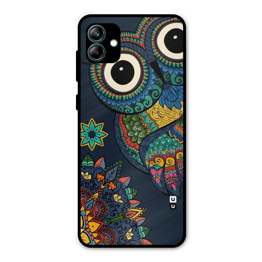 Owl Eyes Metal Back Case for Galaxy A04