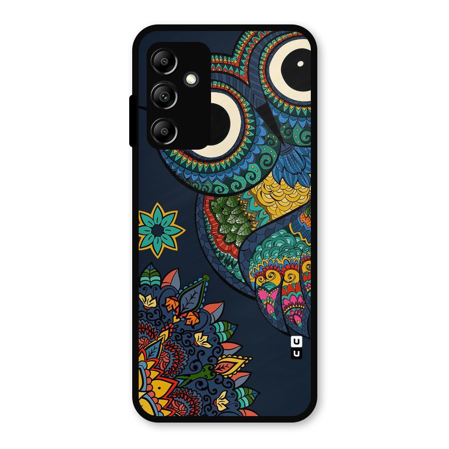 Owl Eyes Metal Back Case for Galaxy A14 5G
