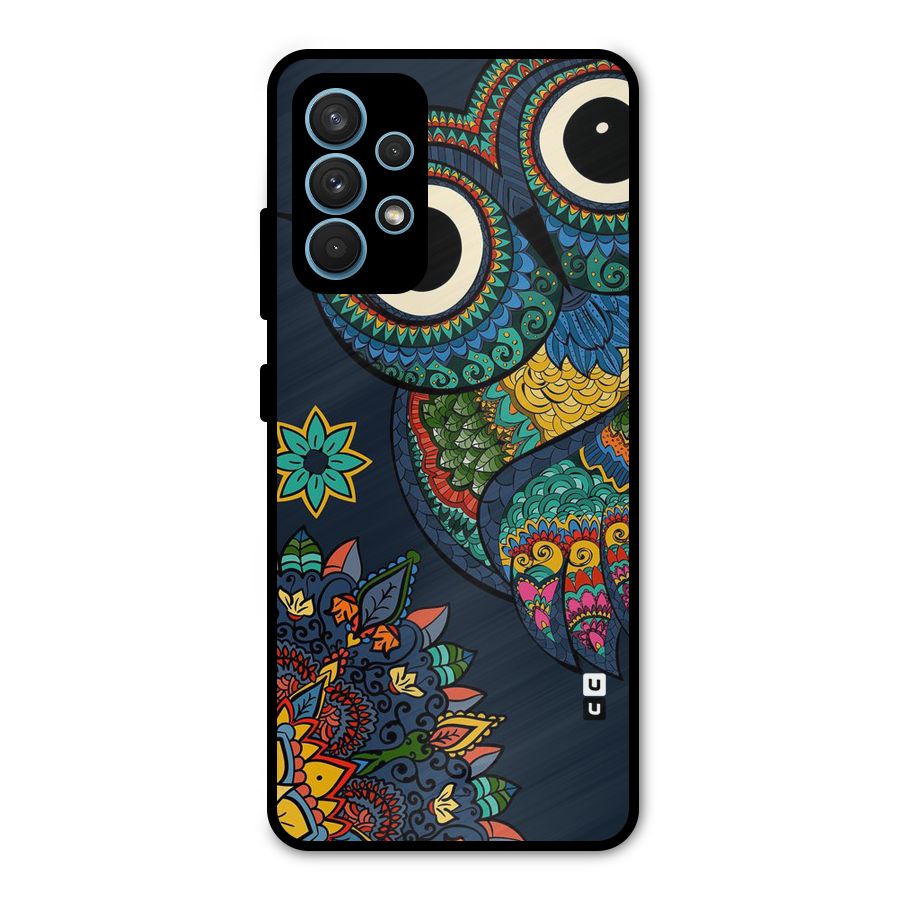 Owl Eyes Metal Back Case for Galaxy A32