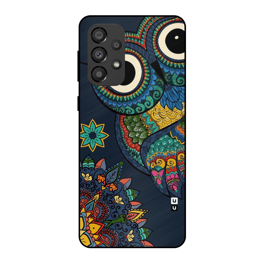 Owl Eyes Metal Back Case for Galaxy A33 5G