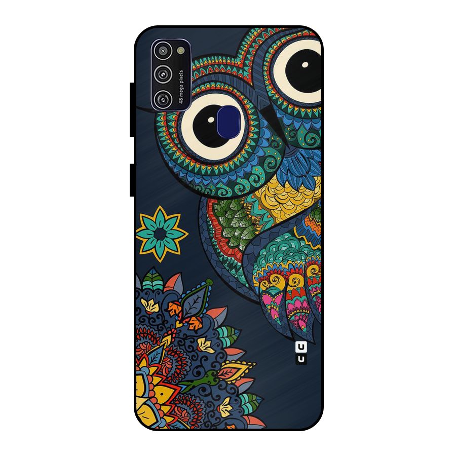 Owl Eyes Metal Back Case for Galaxy M30s
