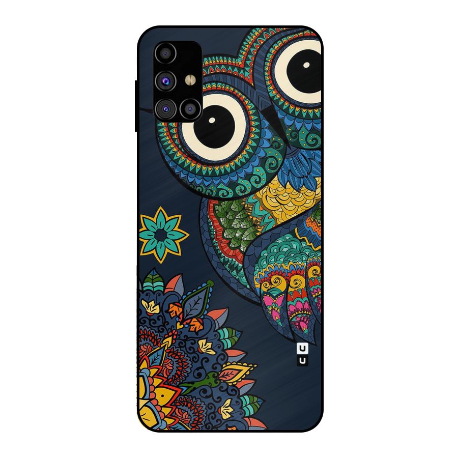 Owl Eyes Metal Back Case for Galaxy M31s