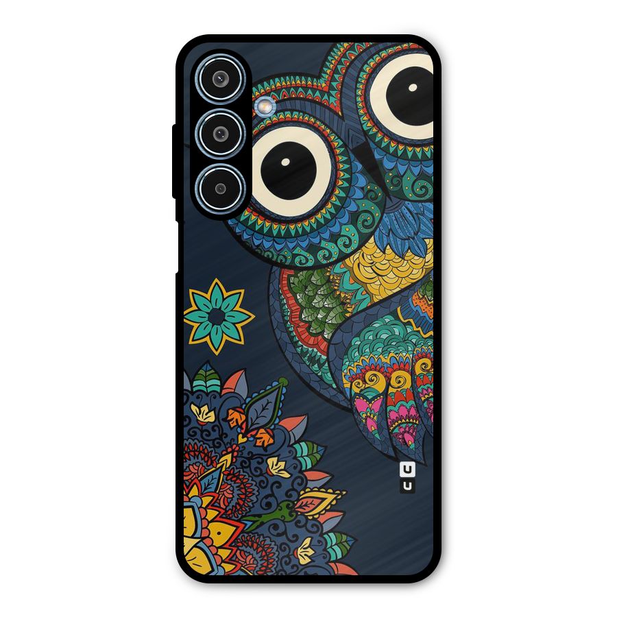 Owl Eyes Metal Back Case for Galaxy M35