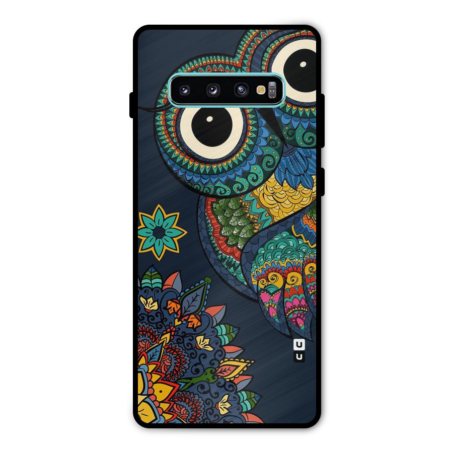 Owl Eyes Metal Back Case for Galaxy S10 Plus