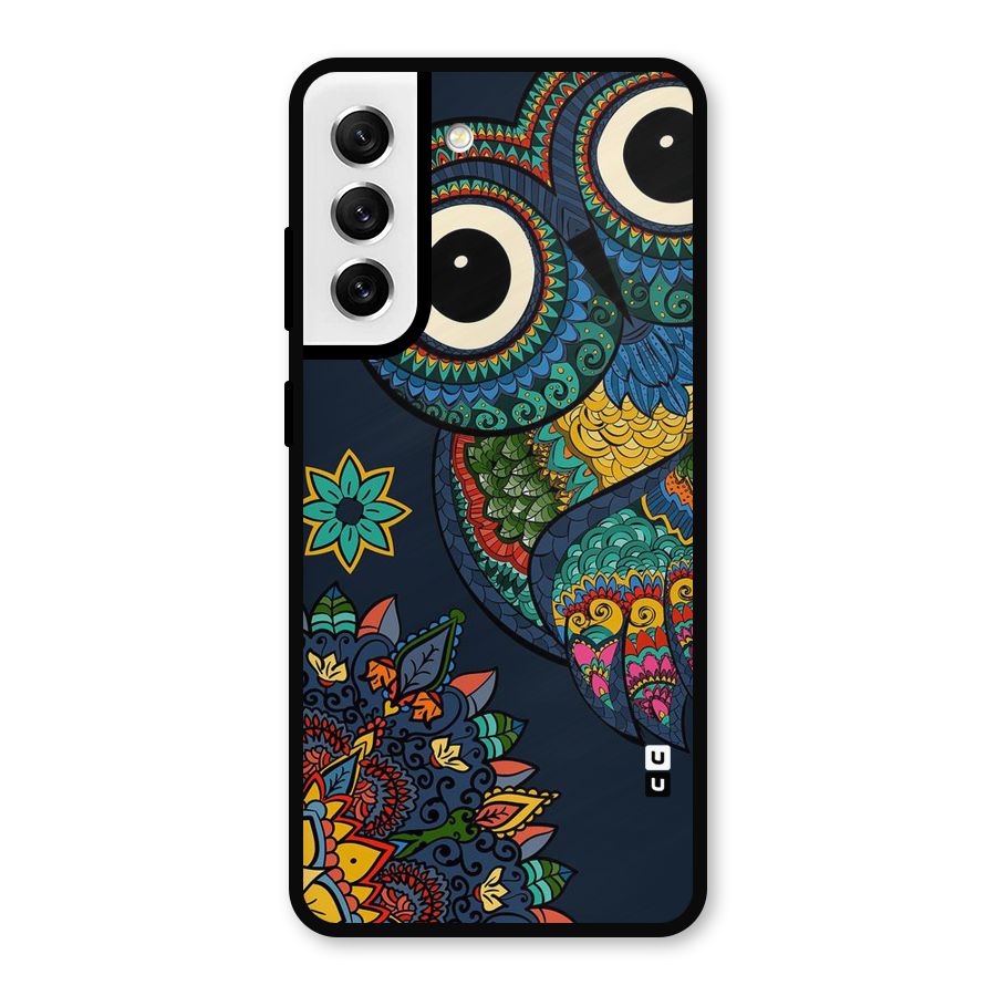 Owl Eyes Metal Back Case for Galaxy S21 FE 5G