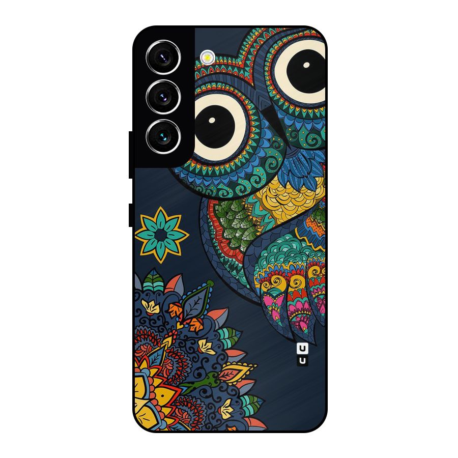 Owl Eyes Metal Back Case for Galaxy S22 5G