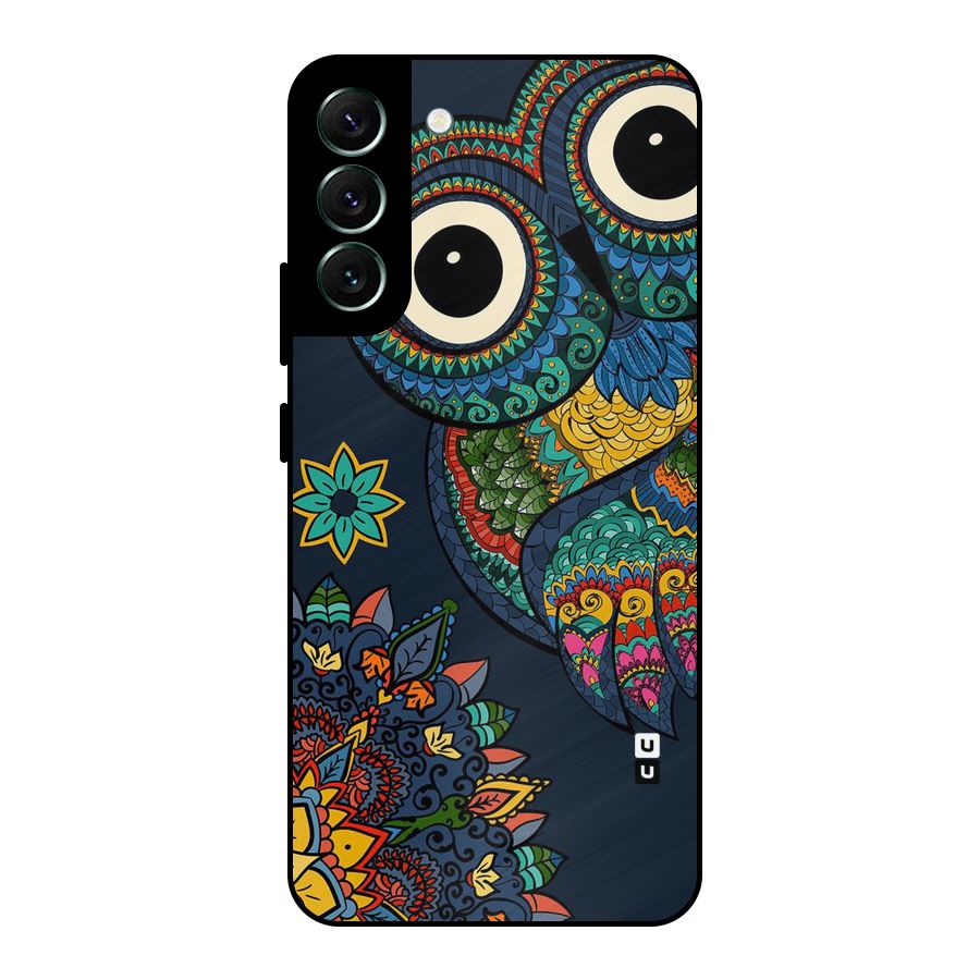 Owl Eyes Metal Back Case for Galaxy S22 Plus 5G