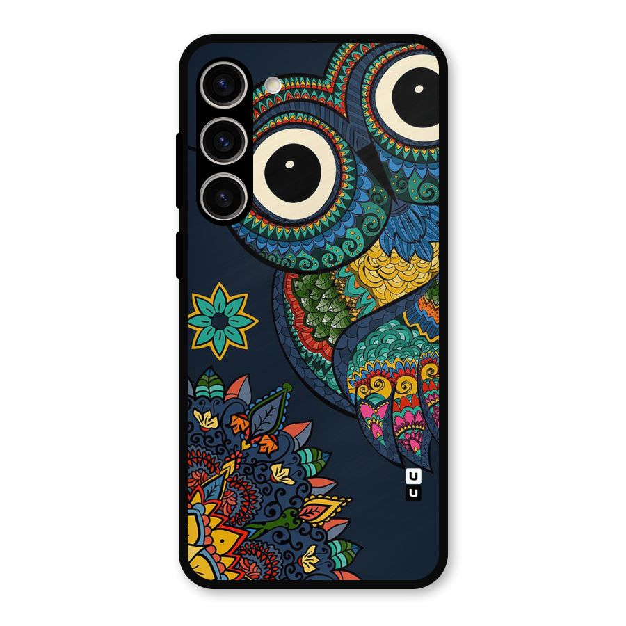 Owl Eyes Metal Back Case for Galaxy S23 Plus