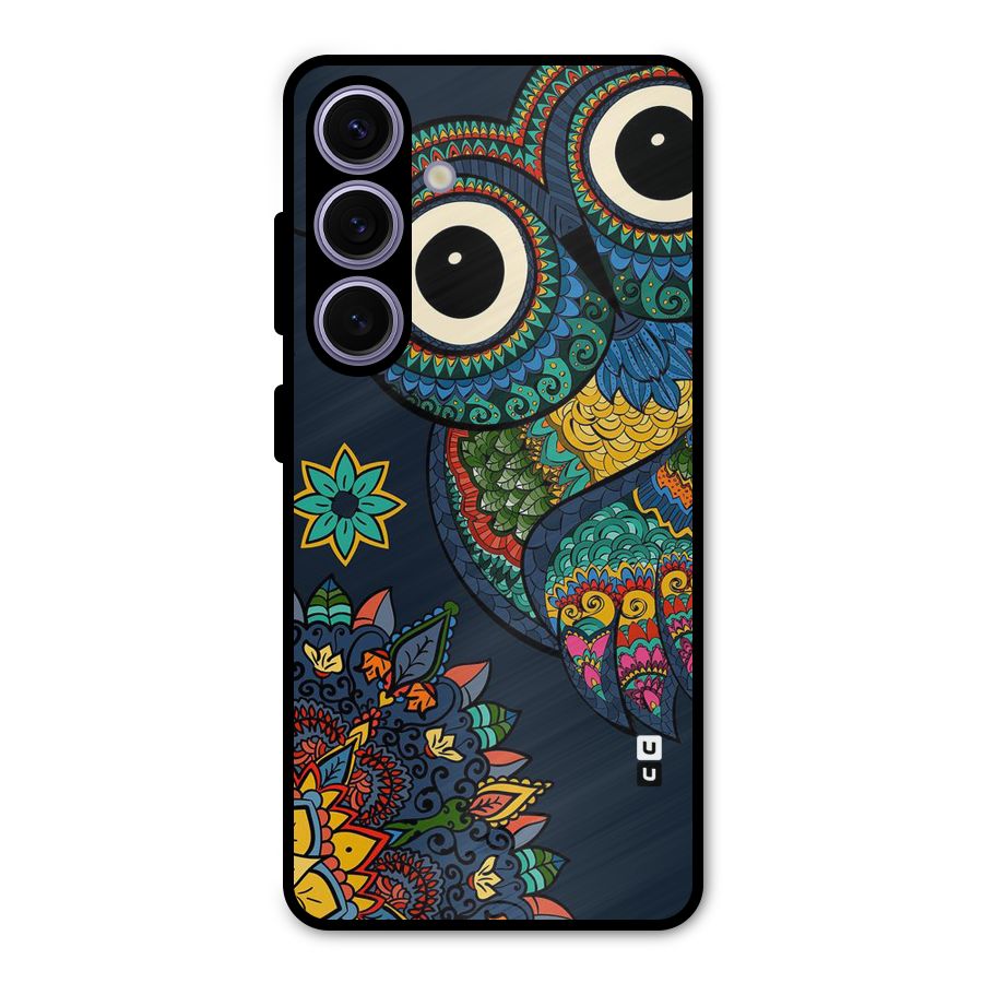 Owl Eyes Metal Back Case for Galaxy S24