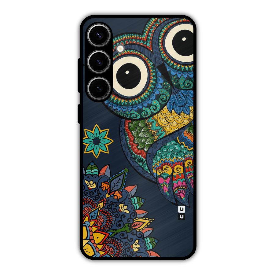 Owl Eyes Metal Back Case for Galaxy S24 Plus