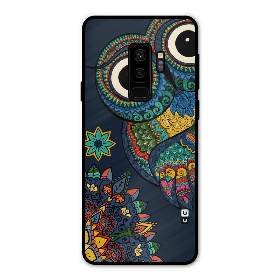 Owl Eyes Metal Back Case for Galaxy S9 Plus