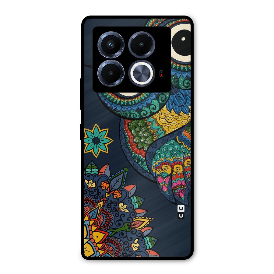 Owl Eyes Metal Back Case for Infinix Note 40 5G
