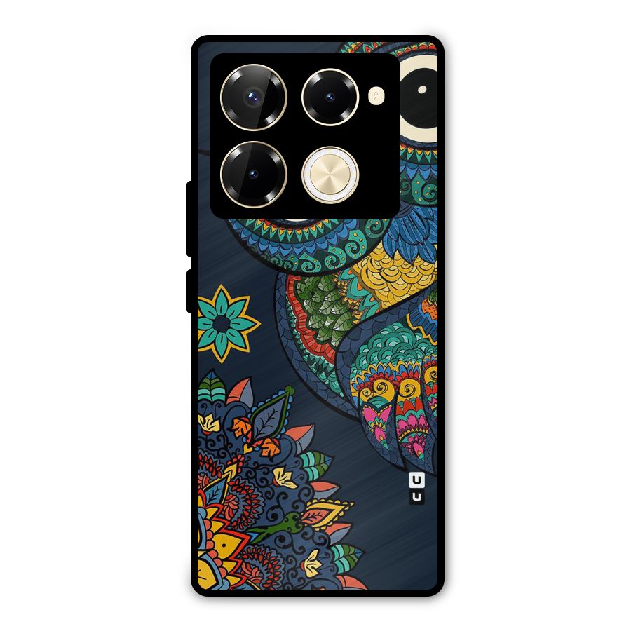 Owl Eyes Metal Back Case for Infinix Note 40 Pro Plus