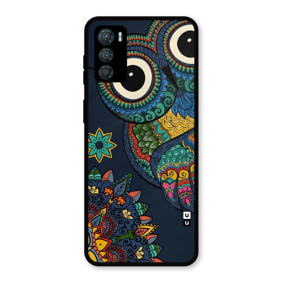 Owl Eyes Metal Back Case for Moto G42