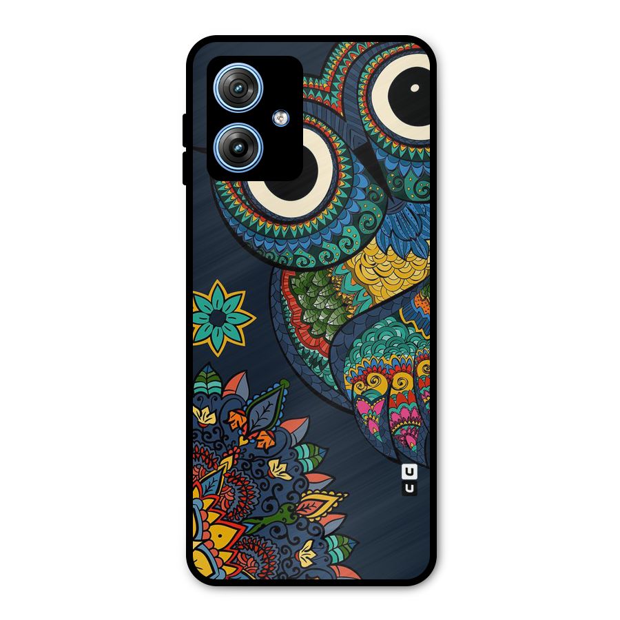 Owl Eyes Metal Back Case for Moto G54