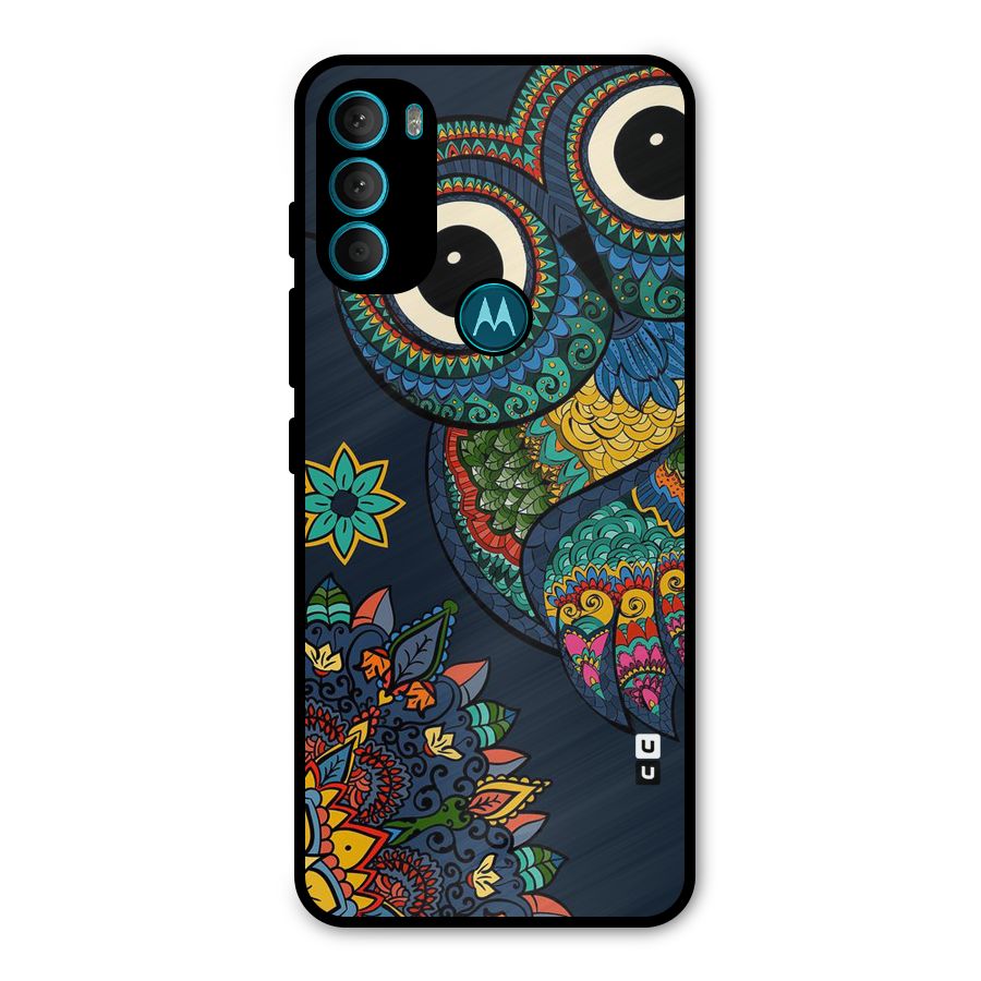 Owl Eyes Metal Back Case for Moto G71 5G