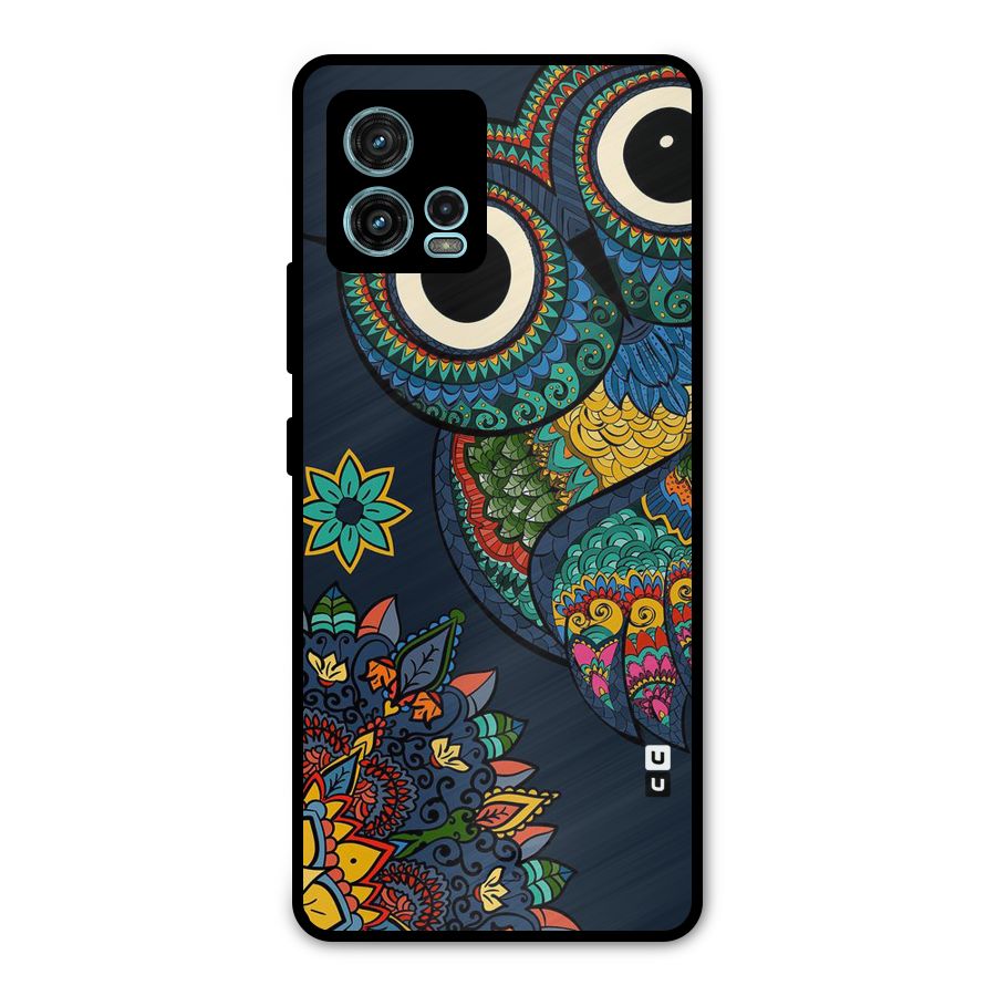 Owl Eyes Metal Back Case for Moto G72