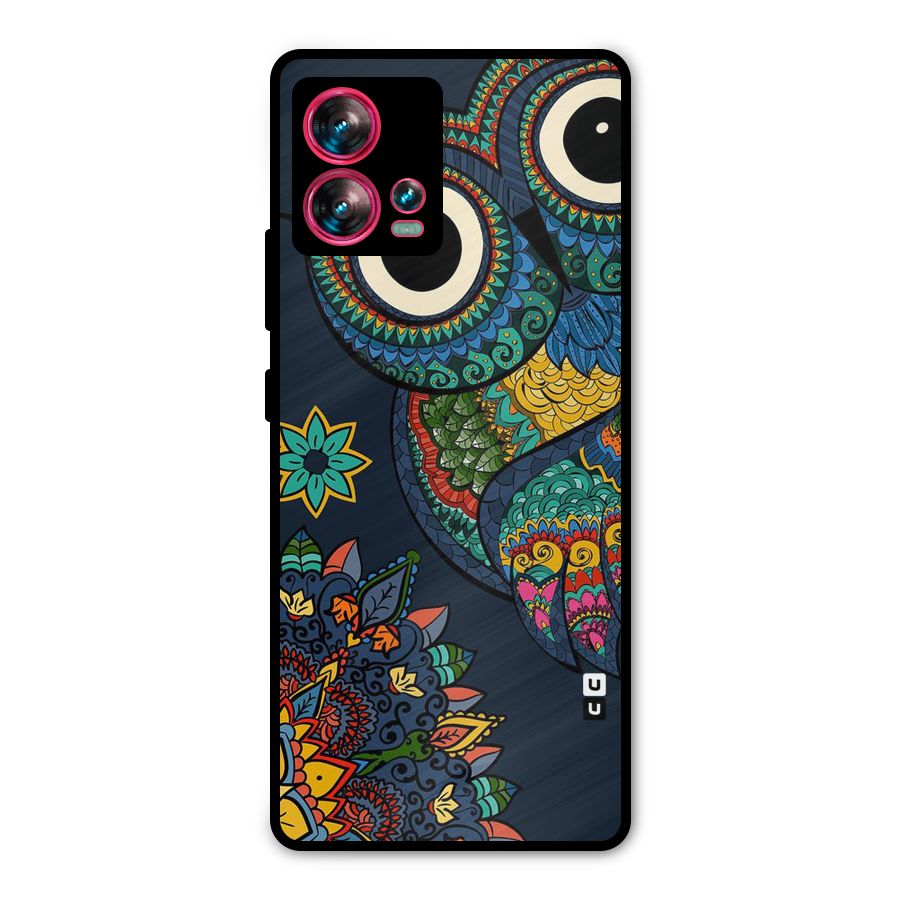 Owl Eyes Metal Back Case for Motorola Edge 30 Fusion