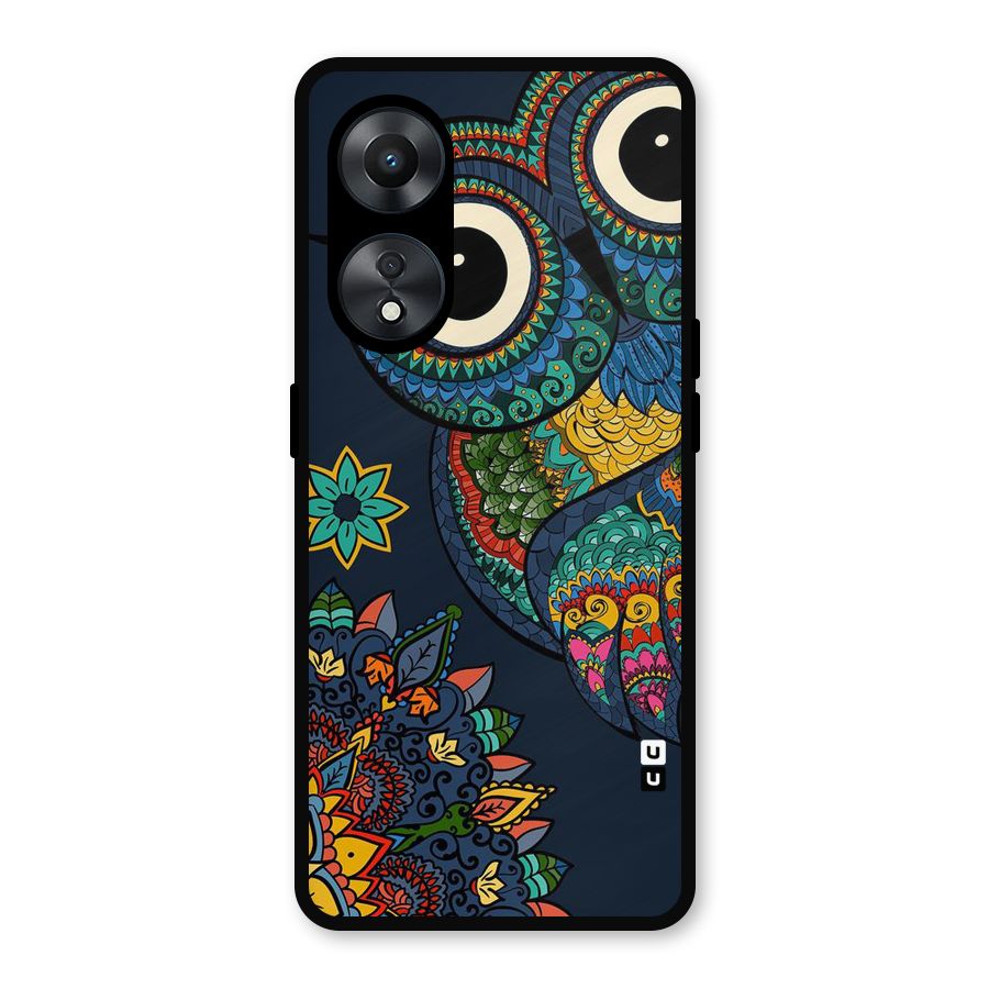 Owl Eyes Metal Back Case for Oppo A78