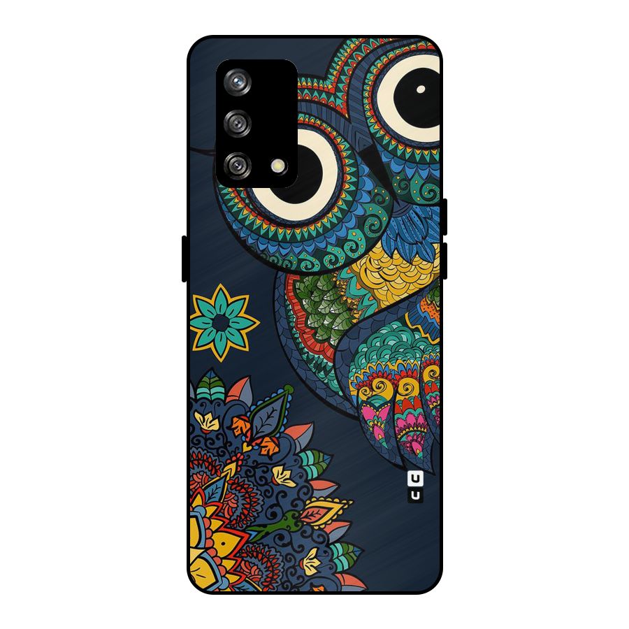 Owl Eyes Metal Back Case for Oppo F19