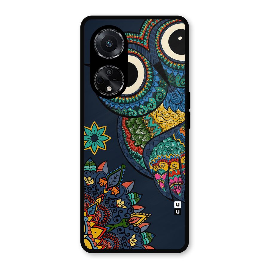 Owl Eyes Metal Back Case for Oppo F23