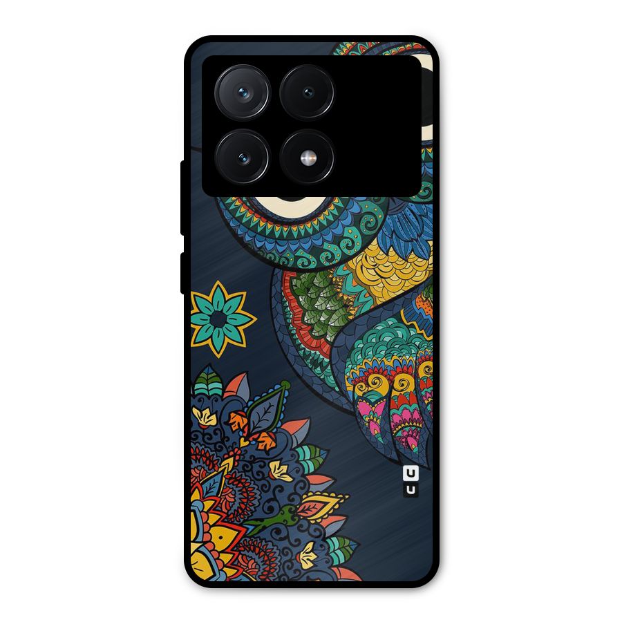 Owl Eyes Metal Back Case for Poco X6 Pro