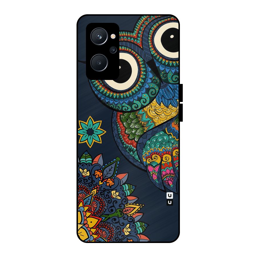 Owl Eyes Metal Back Case for Realme 9i 5G