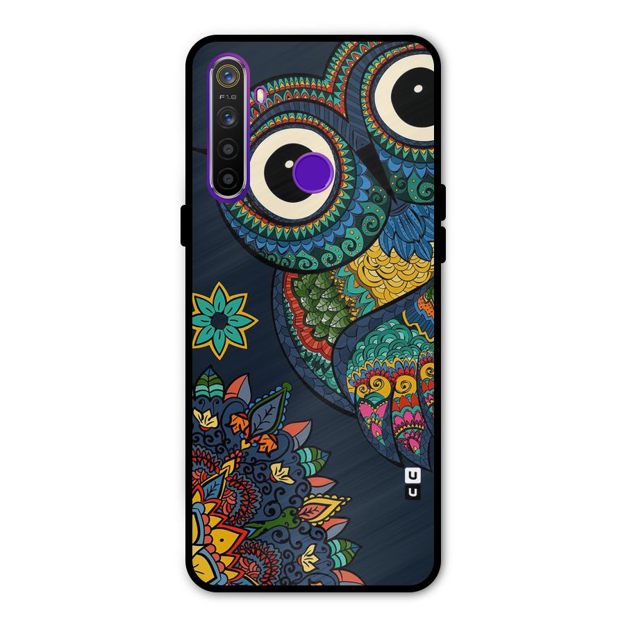Owl Eyes Metal Back Case for Realme Narzo 10