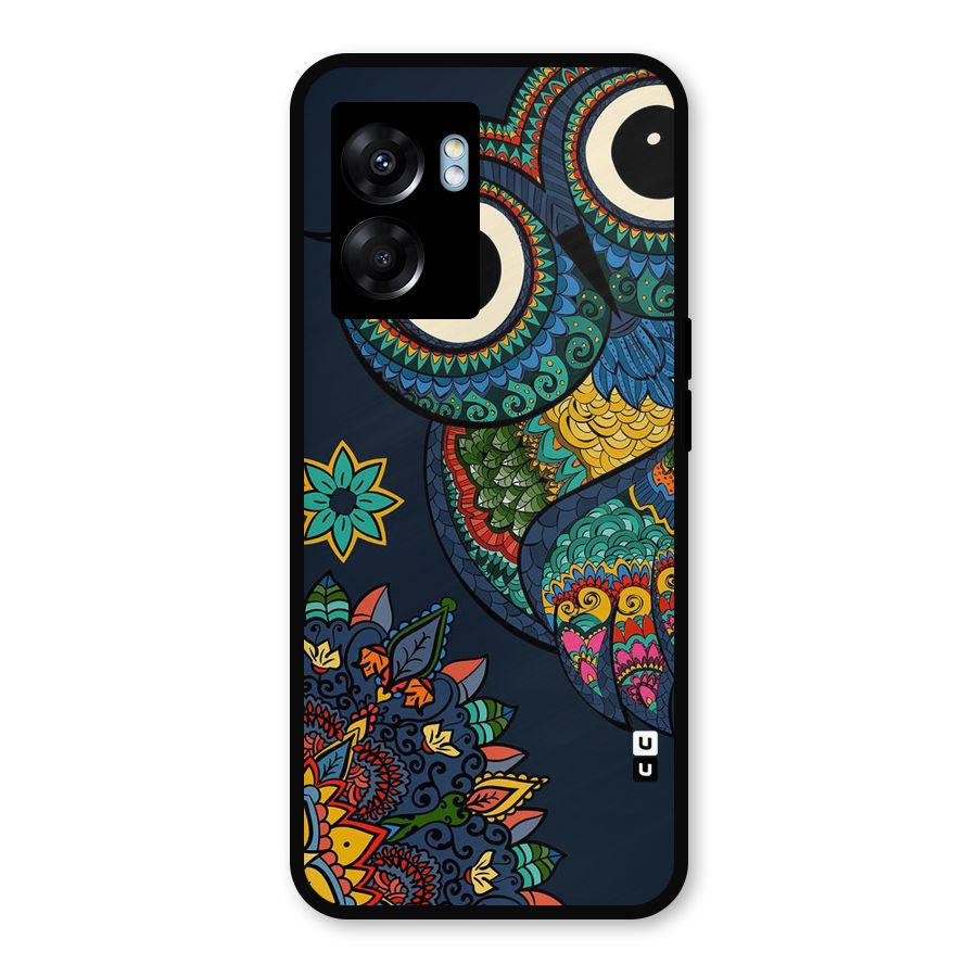 Owl Eyes Metal Back Case for Realme Narzo 50 5G