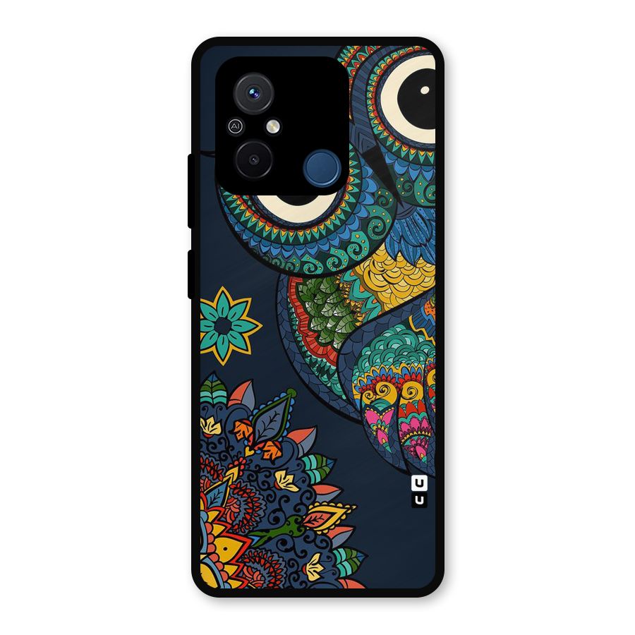 Owl Eyes Metal Back Case for Redmi 12C