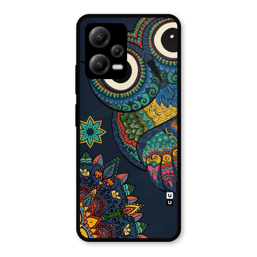 Owl Eyes Metal Back Case for Redmi Note 12 5G