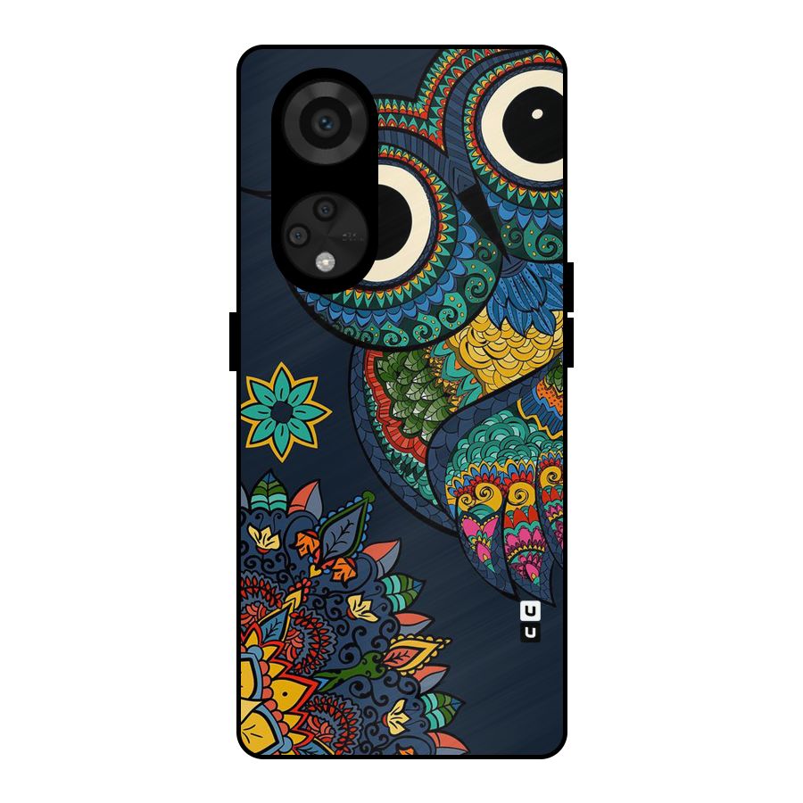 Owl Eyes Metal Back Case for Reno8 T 5G