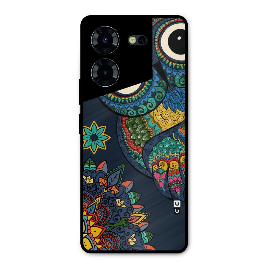 Owl Eyes Metal Back Case for Tecno Pova 5 Pro 5G