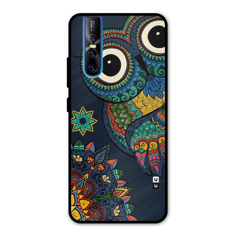 Owl Eyes Metal Back Case for Vivo V15 Pro