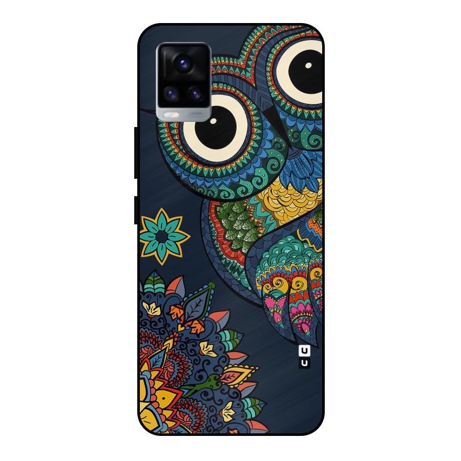 Owl Eyes Metal Back Case for Vivo V20 2021