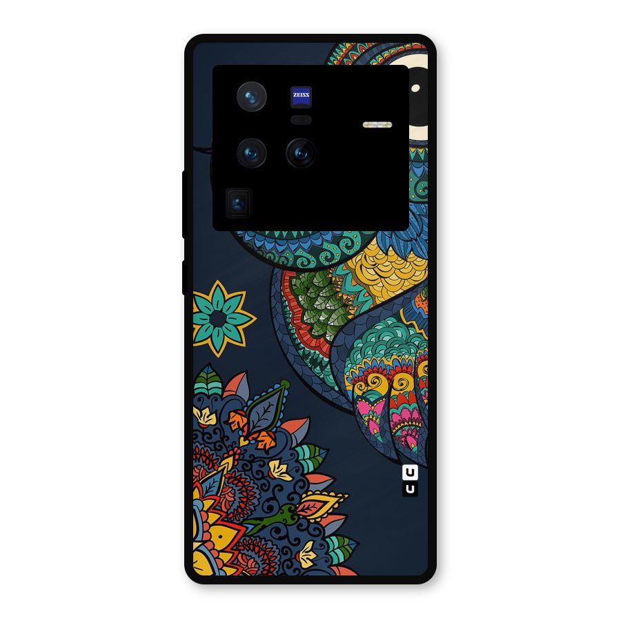 Owl Eyes Metal Back Case for Vivo X80 Pro