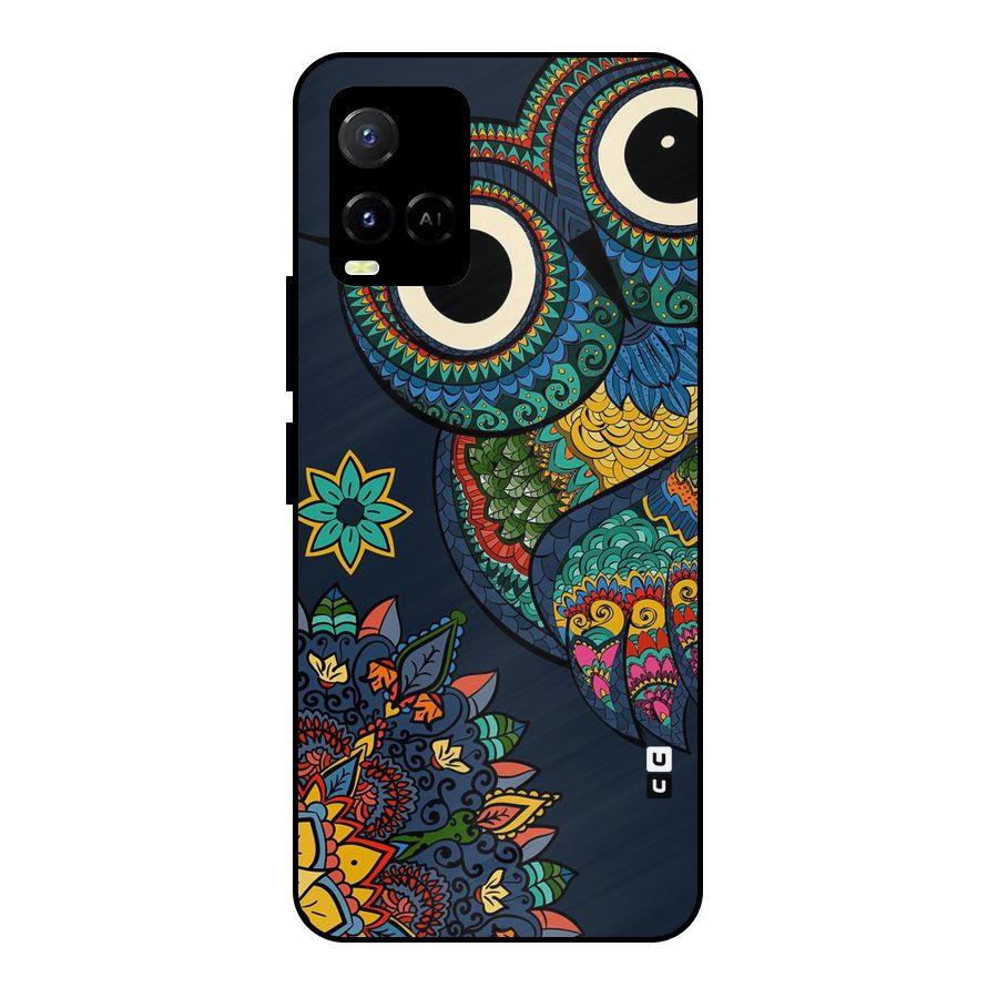 Owl Eyes Metal Back Case for Vivo Y21T