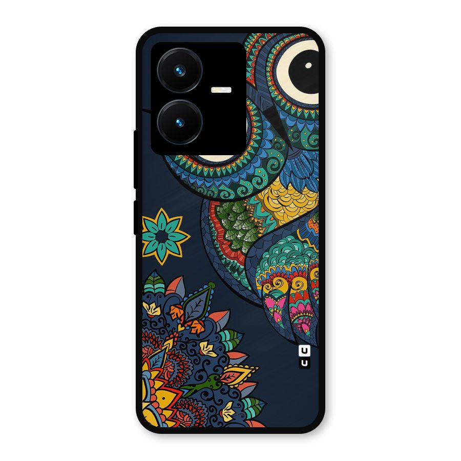 Owl Eyes Metal Back Case for Vivo Y22s
